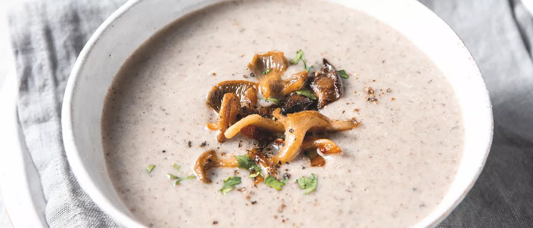 Zuppa cremosa di funghi